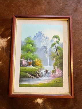 Vintage Original Oil Landscape Painting Signed by Artist, Framed